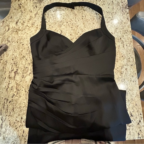 Kendall + Kylie Azazie women’s size A10 formal Black Backless side split Dress - Picture 12 of 12